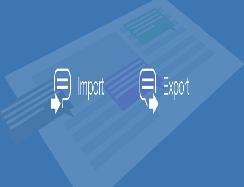 Data Import And Data Export Technique